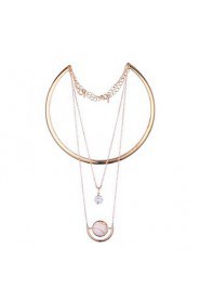 Women's Alloy Necklace Daily Cubic Zirconia