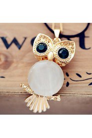 Lucky Star Women's Vintage Small Owl Chain Necklace