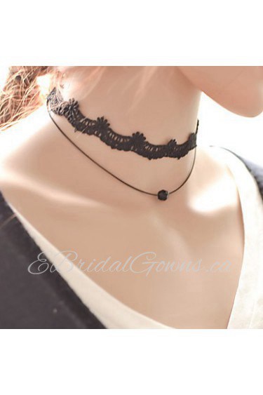 Women's Black Lace Choker Necklace Anniversary / Daily / Special Occasion / Office & Career