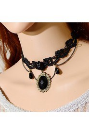 Women's Black Lece Rose Flower Choker Necklace Anniversary / Daily / Special Occasion / Office & Career