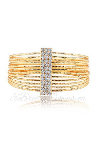 Personality Multilayer Rhinestones Vintage Bracelet