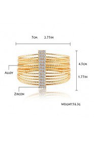 Personality Multilayer Rhinestones Vintage Bracelet