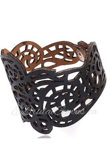 Fashion Personality Hollow Out Pattern Leather Bracelets