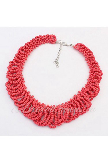 Sweet Temperament Exaggerated Beaded Necklace