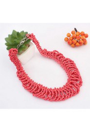 Sweet Temperament Exaggerated Beaded Necklace