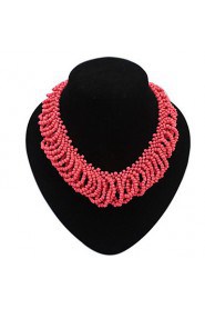 Sweet Temperament Exaggerated Beaded Necklace