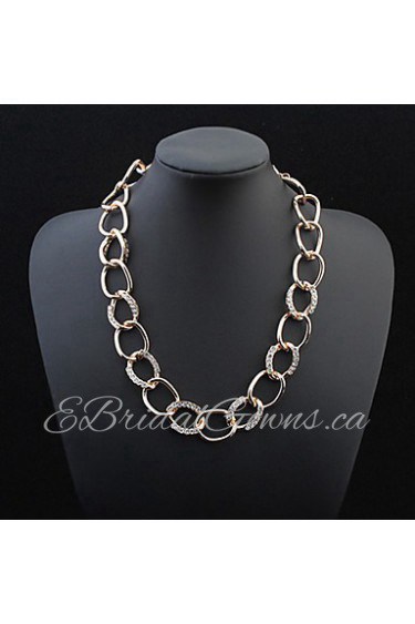 Stylish Atmosphere Chain Necklace Big Diamond