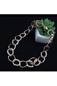 Stylish Atmosphere Chain Necklace Big Diamond