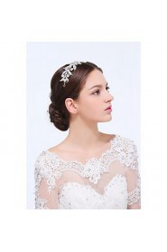 Women's Sterling Silver / Alloy Headpiece-Wedding / Special Occasion / Casual Headbands 1 Piece Clear Round