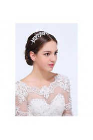 Women's Sterling Silver / Alloy Headpiece-Wedding / Special Occasion / Casual Headbands 1 Piece Clear Round