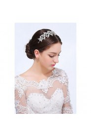 Women's Sterling Silver / Alloy Headpiece-Wedding / Special Occasion / Casual Headbands 1 Piece Clear Round