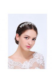 Women's Sterling Silver / Alloy Headpiece-Wedding / Special Occasion / Casual Headbands 1 Piece Clear Round