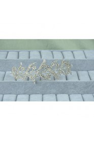 Women's Sterling Silver / Alloy Headpiece-Wedding / Special Occasion / Casual Headbands 1 Piece Clear Round