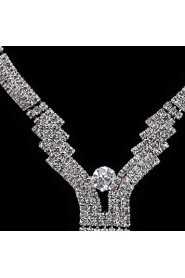 Jewelry Set Women's Anniversary / Wedding / Engagement / Gift / Party / Special Occasion Jewelry Sets Alloy / Rhinestone Rhinestone