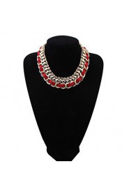 Fashion Wild Short Paragraph Clavicle Chain Weave Of Interlocking Diamond Necklace Ms.