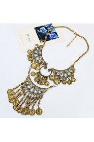 Fashion circle tassel necklace