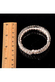 Women's Persona Beads Collection Bracelet Silver / Imitation Pearl Imitation Pearl / Rhinestone