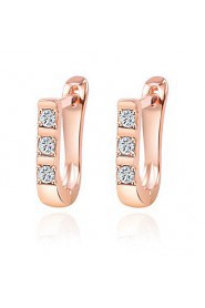 Luxury Popular Temperament U Shape Earrings