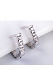 Luxury Popular Temperament U Shape Earrings