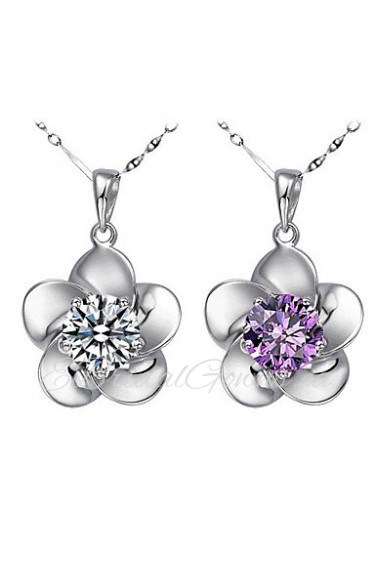 Jewelry Set Women's Wedding / Gift / Party / Daily / Special Occasion Jewelry Sets Sterling Silver Cubic Zirconia Necklaces / Earrings