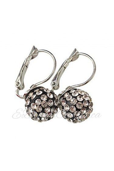 Multicolor Luxury Shiny Crystal Ball Diamond Ball Earrings