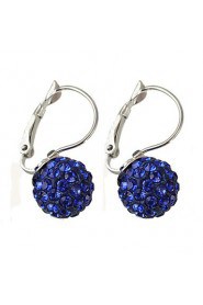 Multicolor Luxury Shiny Crystal Ball Diamond Ball Earrings