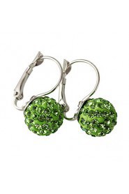 Multicolor Luxury Shiny Crystal Ball Diamond Ball Earrings