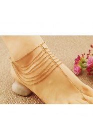 Alloy Multilayer Anklet Bracelet Body Chain