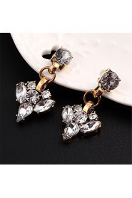 Bohemian Fashion Transparent Crystal Bridal Accessories Earrings