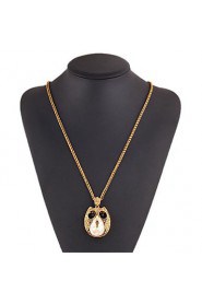 Dazzle Personality Owl Shape Necklaces Sweater Chain