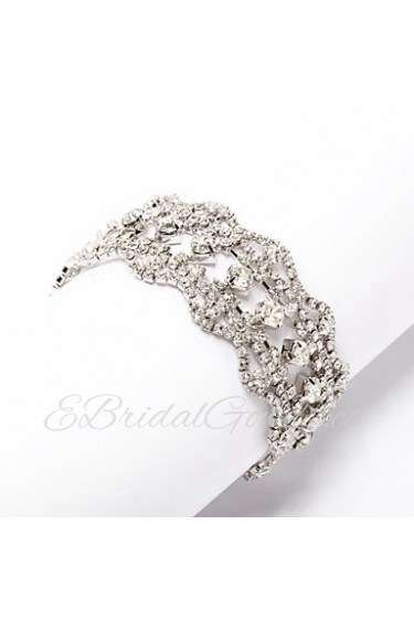 Women's Cuff Bracelet Alloy Rhinestone