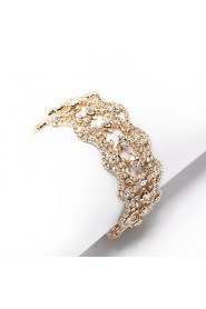 Women's Cuff Bracelet Alloy Rhinestone