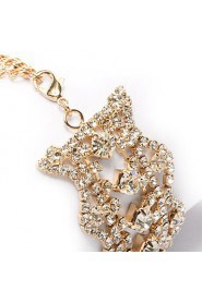 Women's Cuff Bracelet Alloy Rhinestone