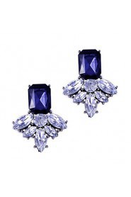 Fashion Sweet Trend Nifty Color Diamond Crystal Elf Earrings