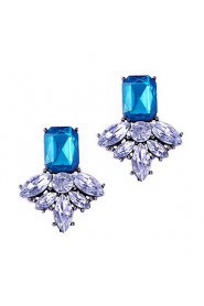 Fashion Sweet Trend Nifty Color Diamond Crystal Elf Earrings