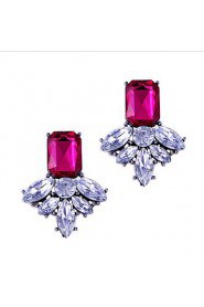 Fashion Sweet Trend Nifty Color Diamond Crystal Elf Earrings