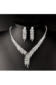 Women's Rhinestone Jewelry Set Crystal