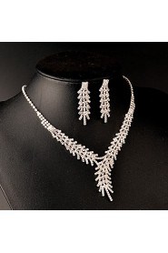 Women's Rhinestone Jewelry Set Crystal