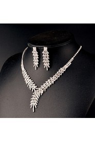 Women's Rhinestone Jewelry Set Crystal