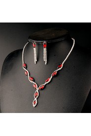 Women's Rhinestone Jewelry Set Crystal