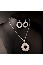 Women's Rhinestone Jewelry Set Rhinestone