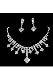 Jewelry Set Women's Anniversary / Wedding / Engagement / Birthday / Gift / Party / Special Occasion Jewelry Sets Rhinestone Rhinestone