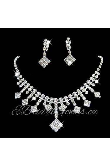 Jewelry Set Women's Anniversary / Wedding / Engagement / Birthday / Gift / Party / Special Occasion Jewelry Sets Rhinestone Rhinestone