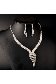 Women's Rhinestone Jewelry Set Rhinestone