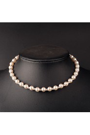 Women's Imitation Pearl Necklace Gift / Daily / Causal / Office & Career Imitation Pearl / Rhinestone