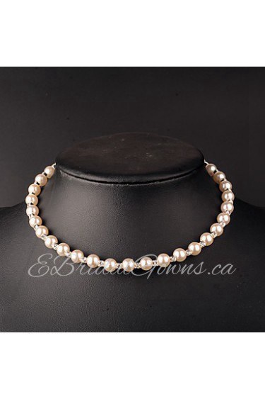 Women's Imitation Pearl Necklace Gift / Daily / Causal / Office & Career Imitation Pearl / Rhinestone