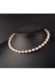 Women's Imitation Pearl Necklace Gift / Daily / Causal / Office & Career Imitation Pearl / Rhinestone