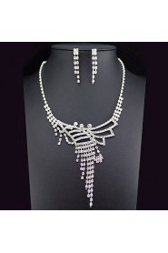 Women's Rhinestone Jewelry Set Rhinestone