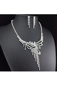 Women's Rhinestone Jewelry Set Rhinestone