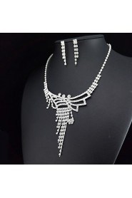 Women's Rhinestone Jewelry Set Rhinestone